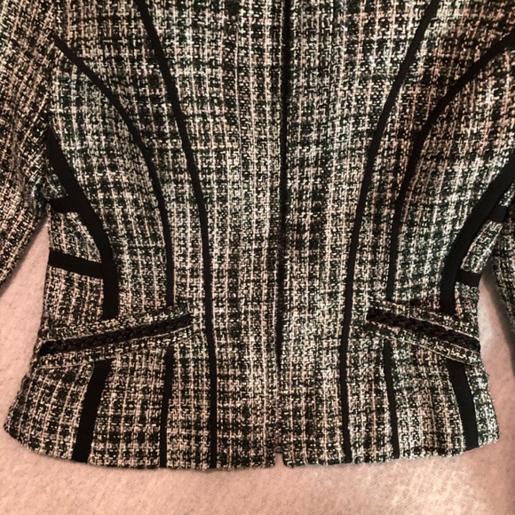 NWOT - Sparkly Silver, Black, Gray, & White Zip-up Jacket - Picture 3 of 16